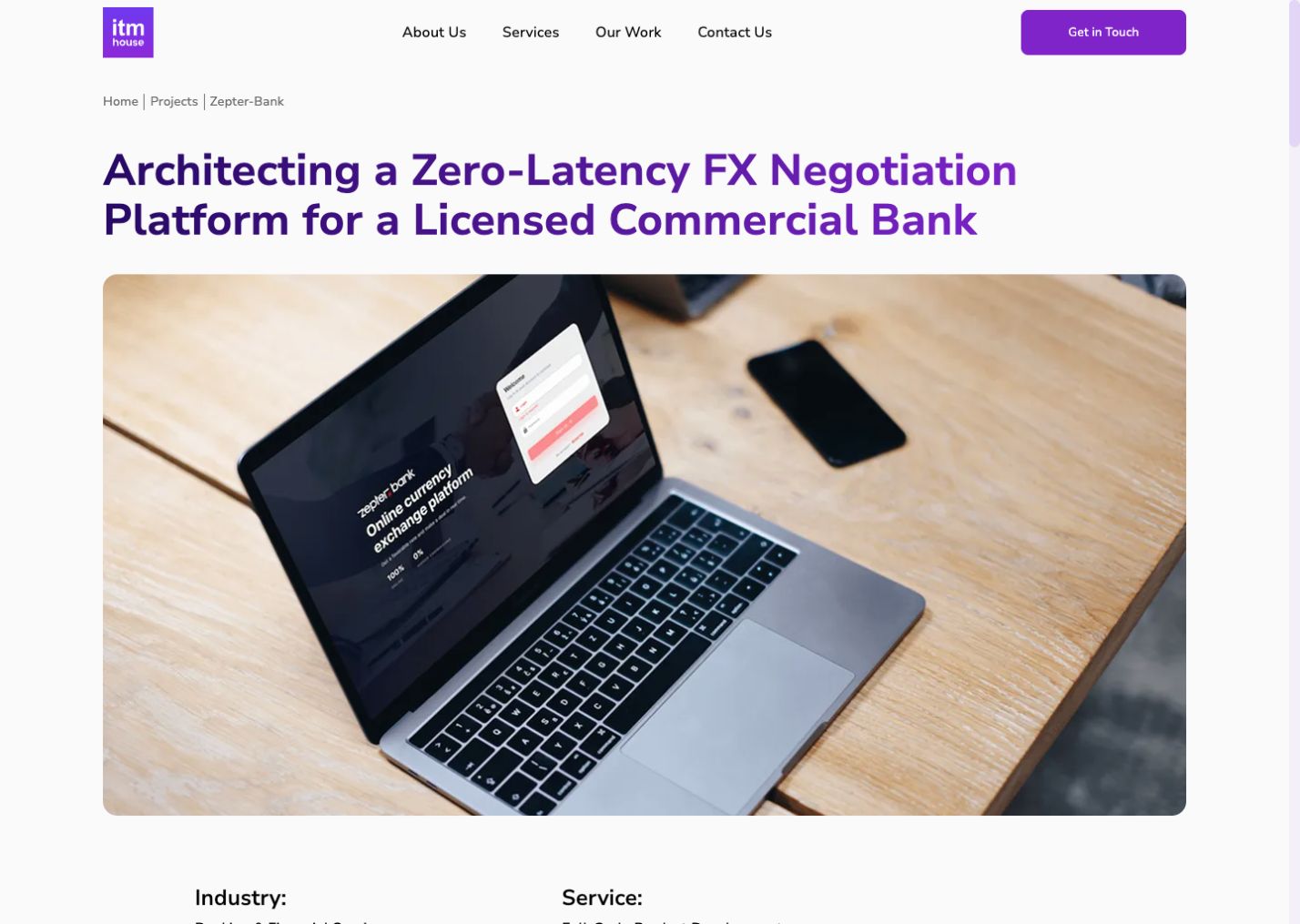 Zepter Bank online currency exchange platform shown on a laptop